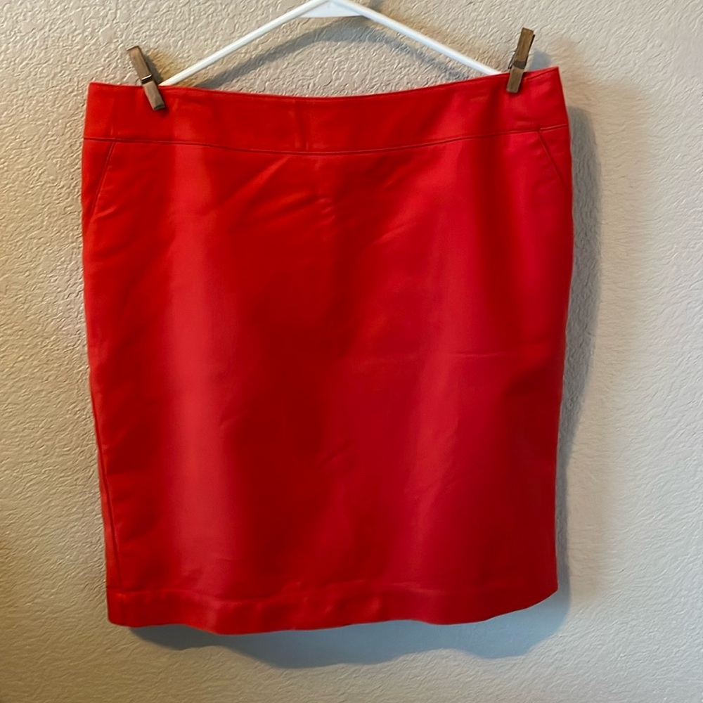 Merona orange pencil skirt size 12